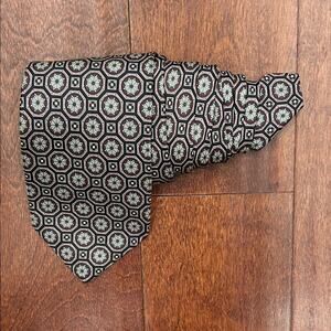 Robert Talbott Nordstrom Black, Burgundy and Green Patterned Tie, 100% Silk